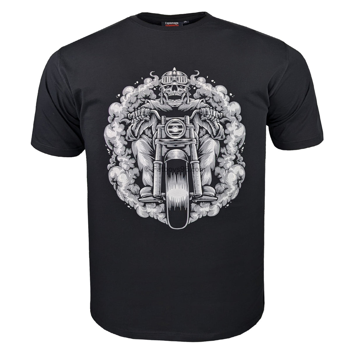 Espionage Biker T-Shirt - T467 - Black 1