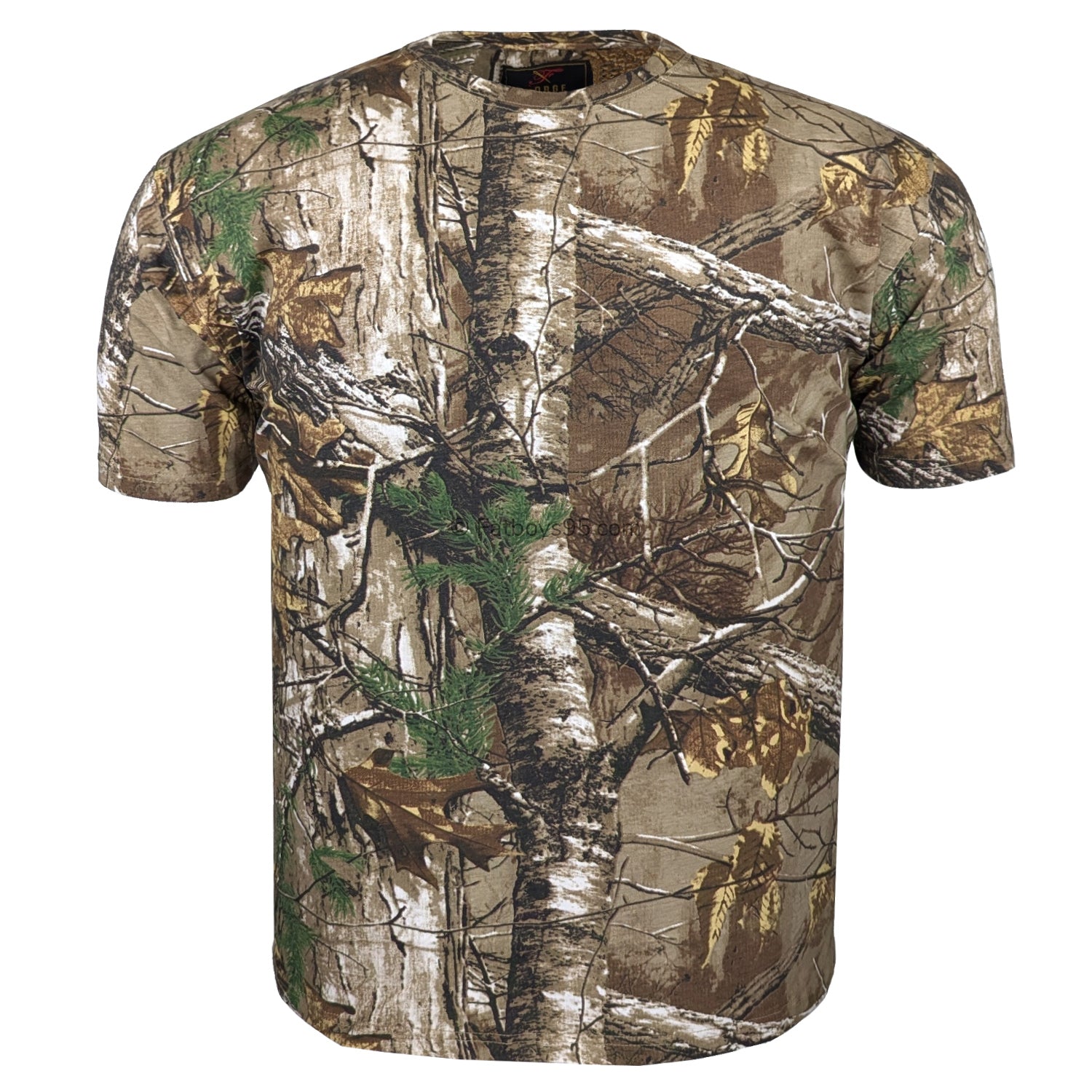 Forge Allover Real Tree Print Jersey Tee - FBS 406 - Jungle 1