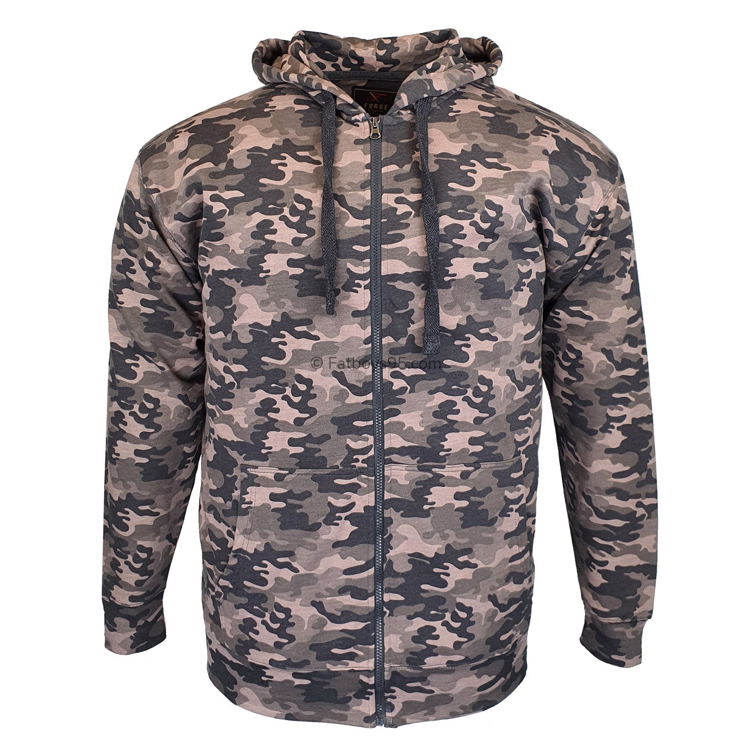 Forge Allover Camo Print Hoody - FBS 508 - Charcoal 1