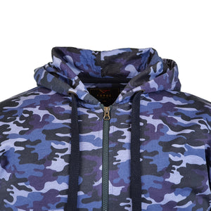 Forge Allover Camo Print Hoody - FBS 508 - Navy 2