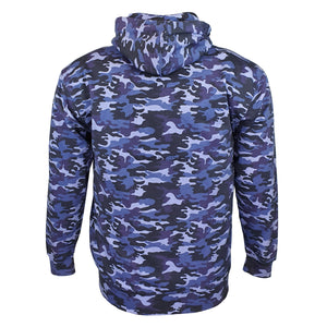 Forge Allover Camo Print Hoody - FBS 508 - Navy 3