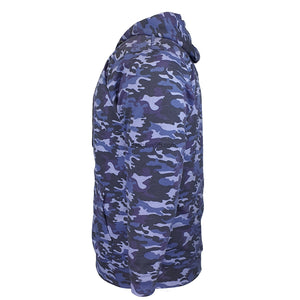 Forge Allover Camo Print Hoody - FBS 508 - Navy 4