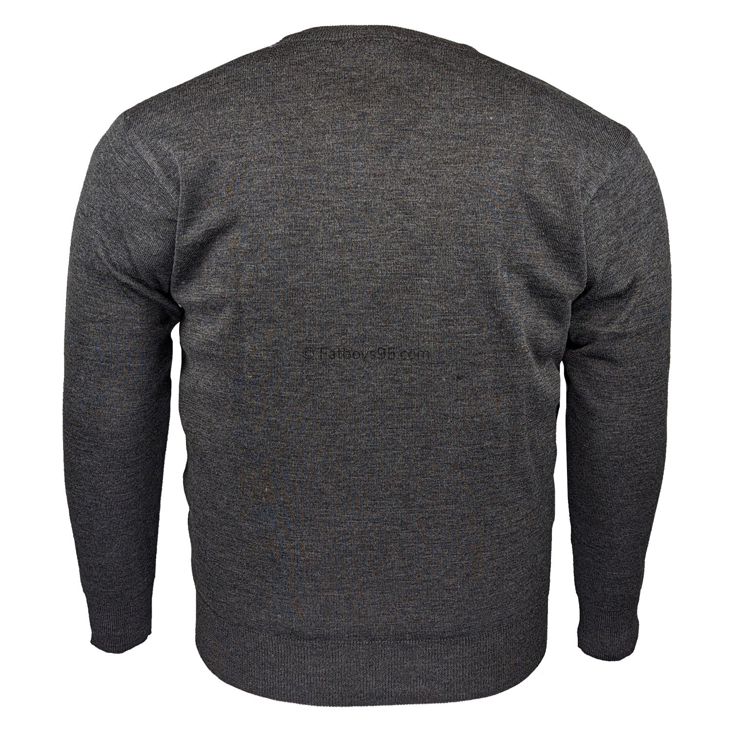 Gabicci V Neck Sweater - 25M08 - Dark Grey Marl 3