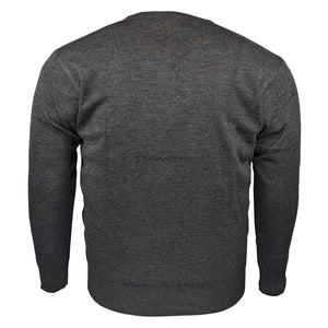 Gabicci V Neck Sweater - 25M08 - Dark Grey Marl 3