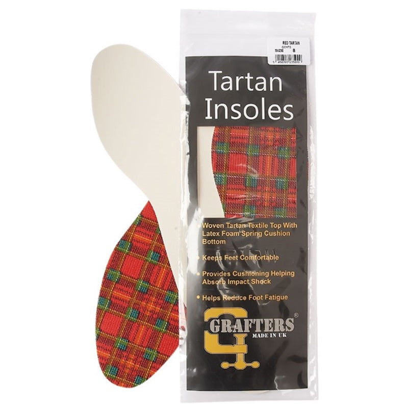Grafters Tartan Textile Insoles 1