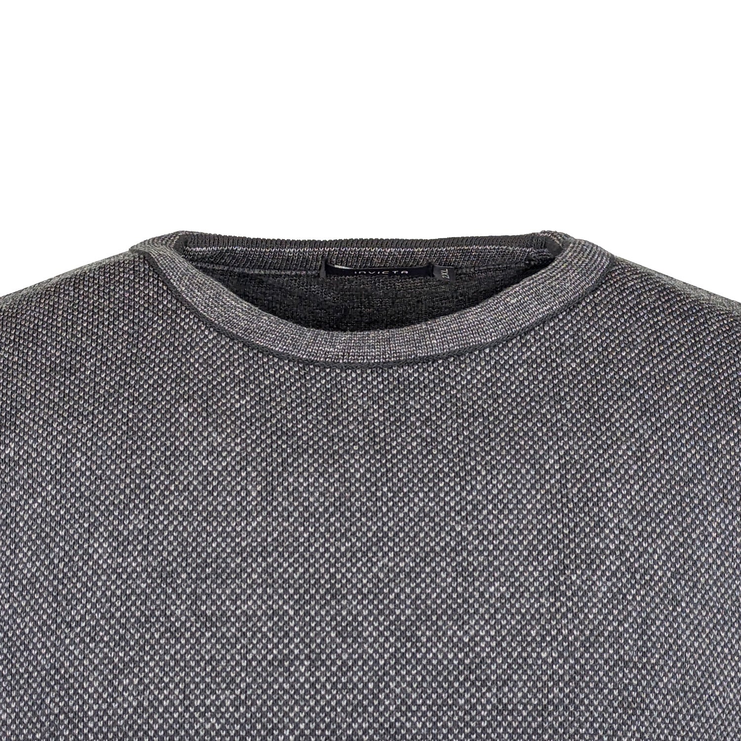 Invicta Round Neck Jumper - 02459 - Charcoal 2