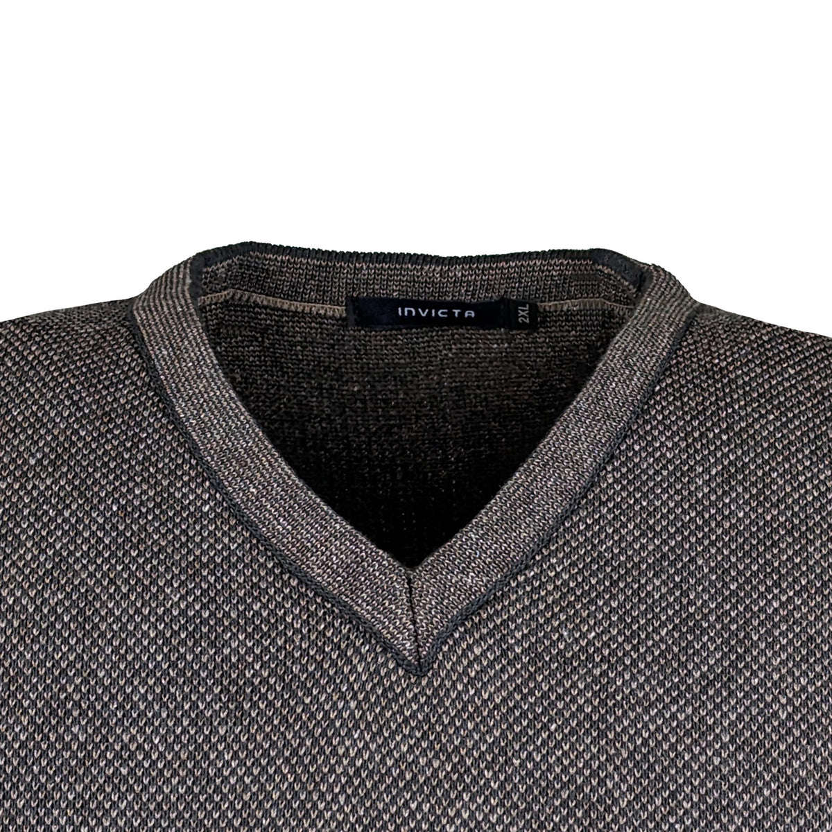 Invicta Sleeveless V-Neck Jumper - 02461 - Brown 2