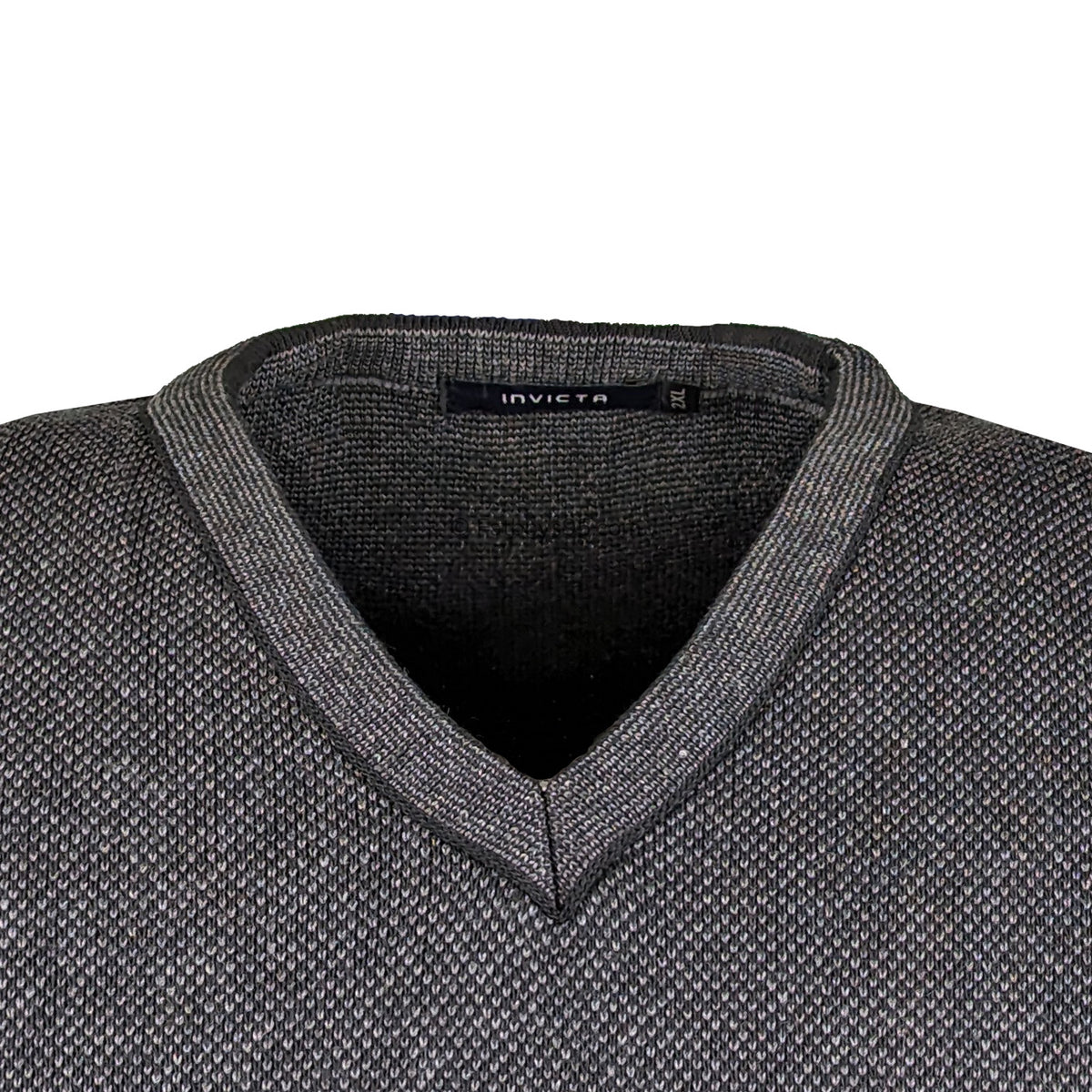 Invicta Sleeveless V-Neck Jumper - 02461 - Charcoal 2