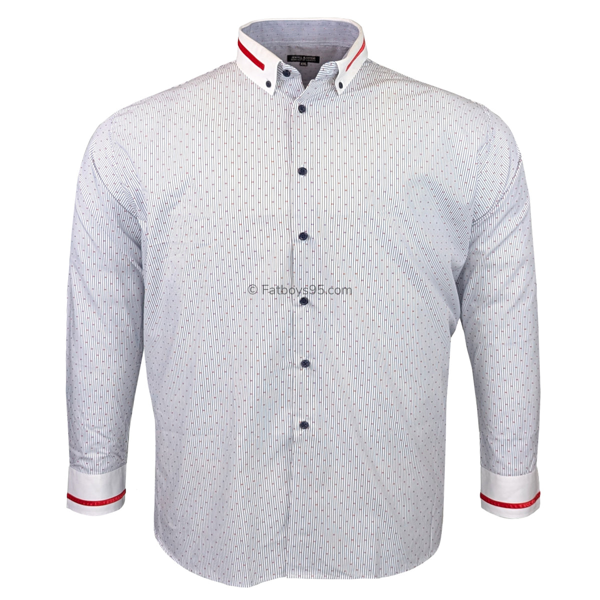 Jekyll & Hyde L/S Shirt - Andrea - White / Navy 1