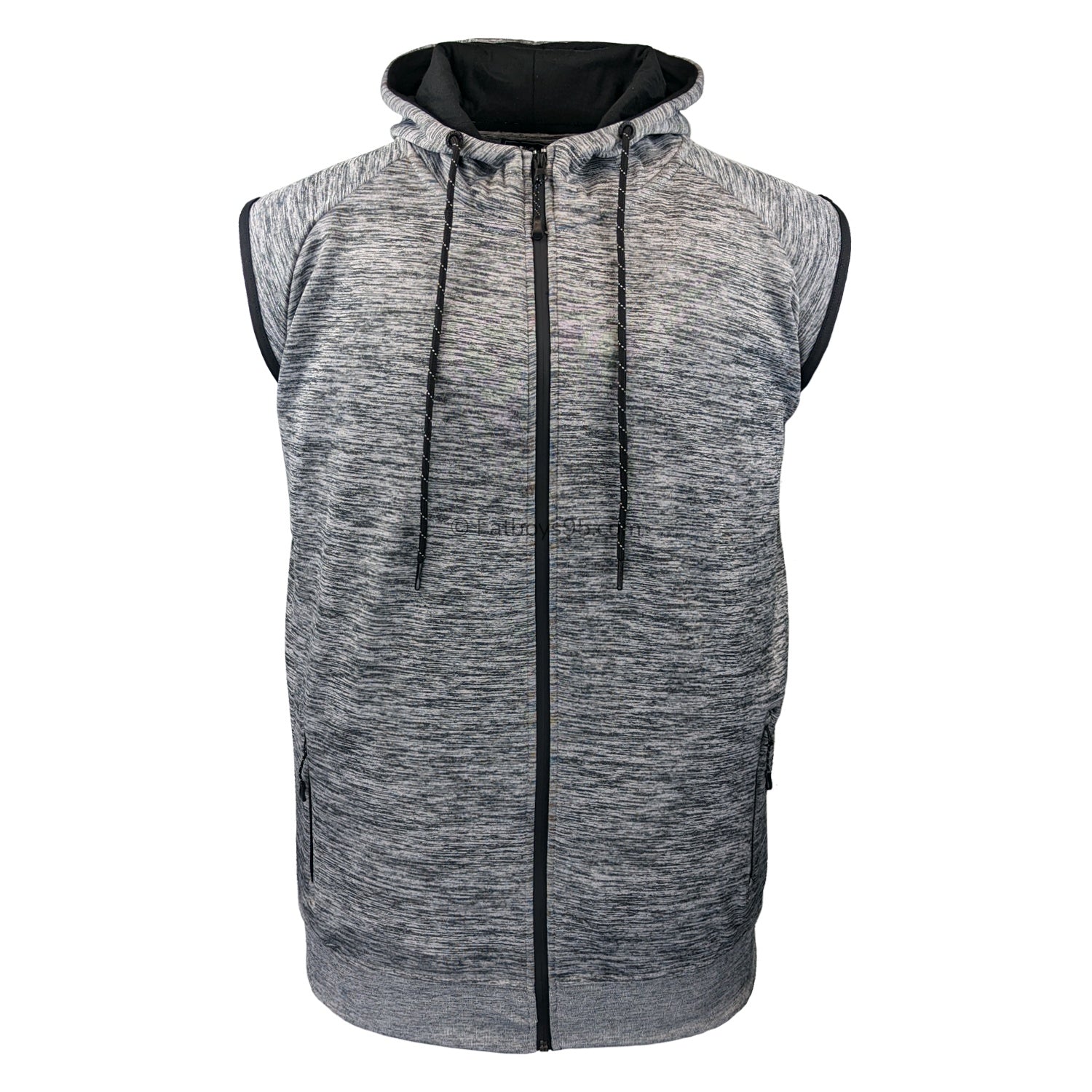 Kam Active Performance Sleeveless Hoody - AP007 - Grey 1