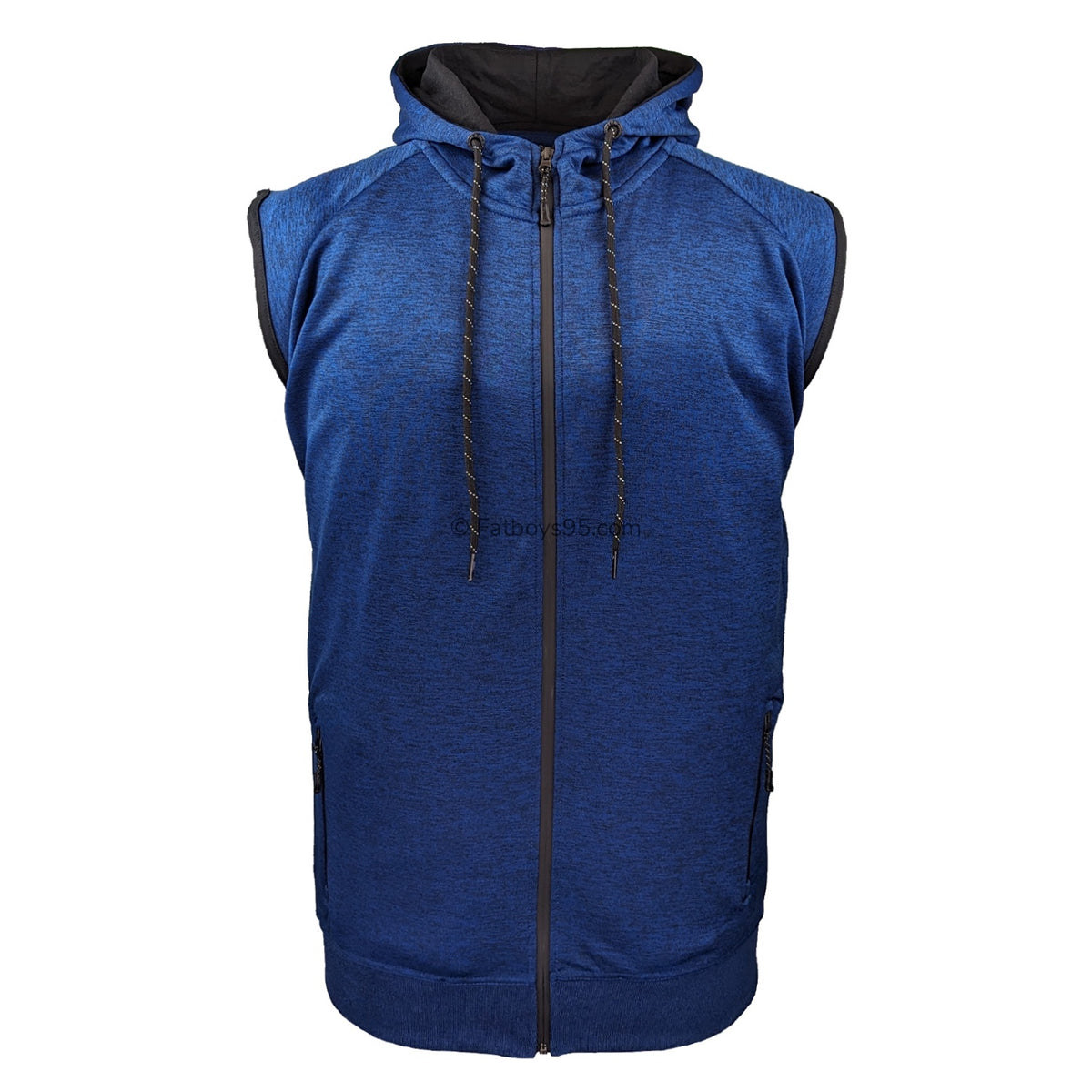 Kam Active Performance Sleeveless Hoody - AP007 - Indigo 1