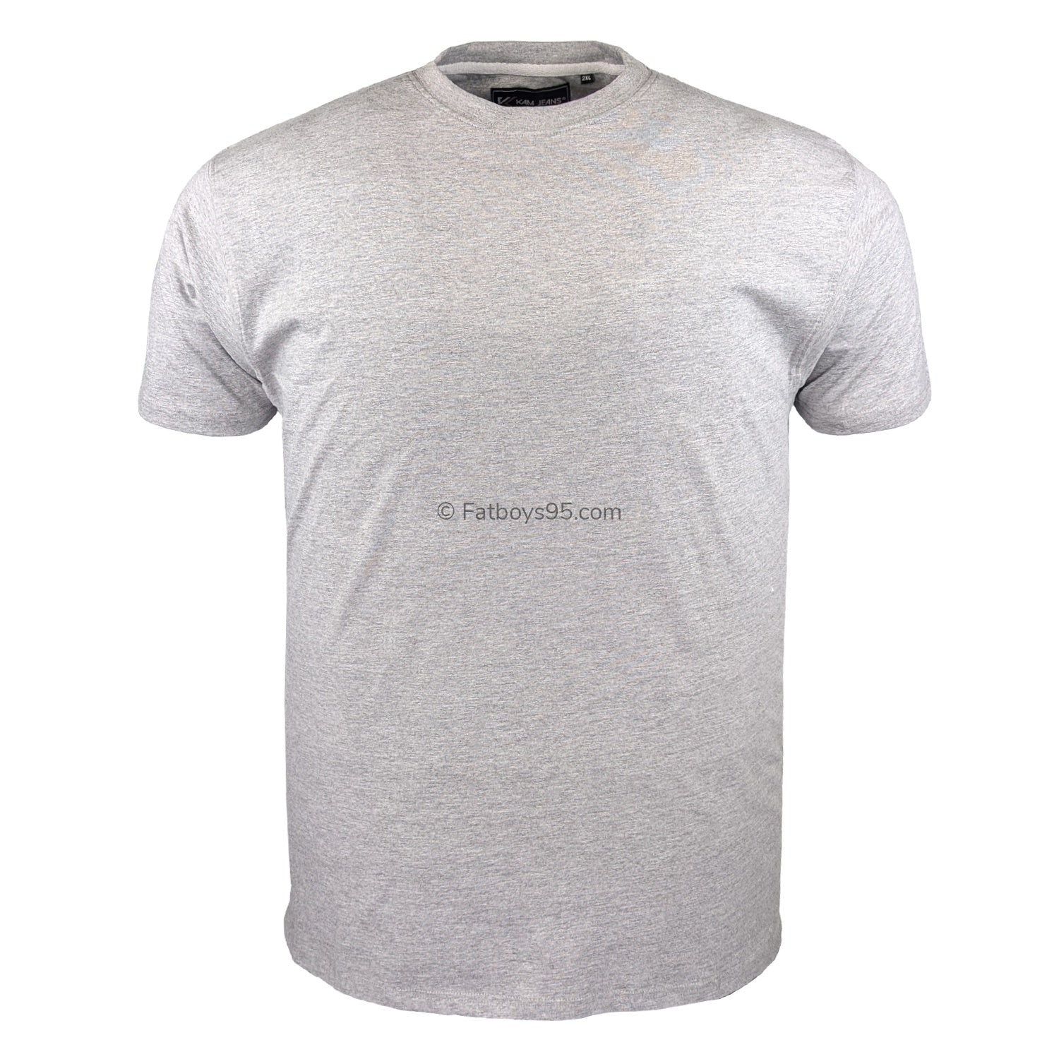 Kam Plain Round Neck T-Shirt - KBS500 - Grey 1