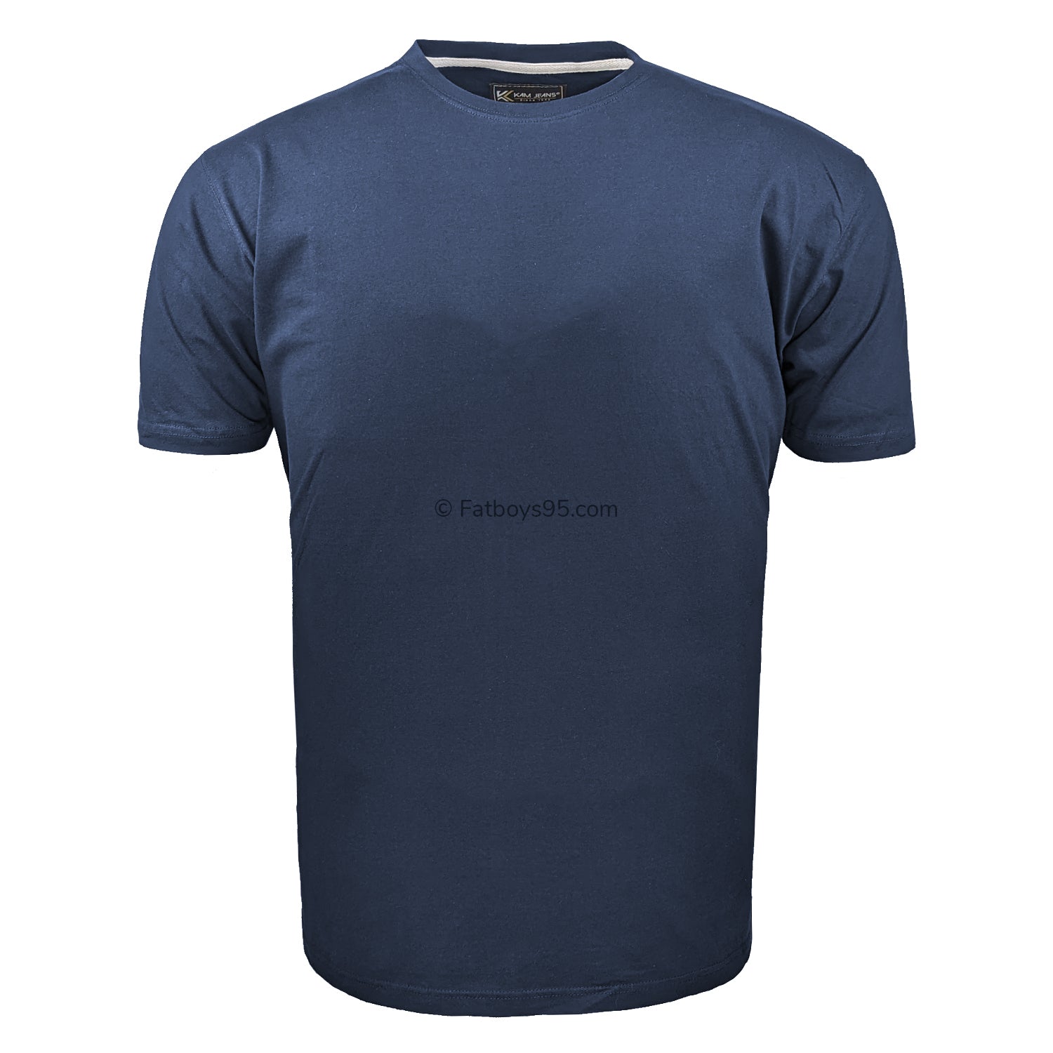 Kam Plain Round Neck T-Shirt - KBS500 - Navy 1