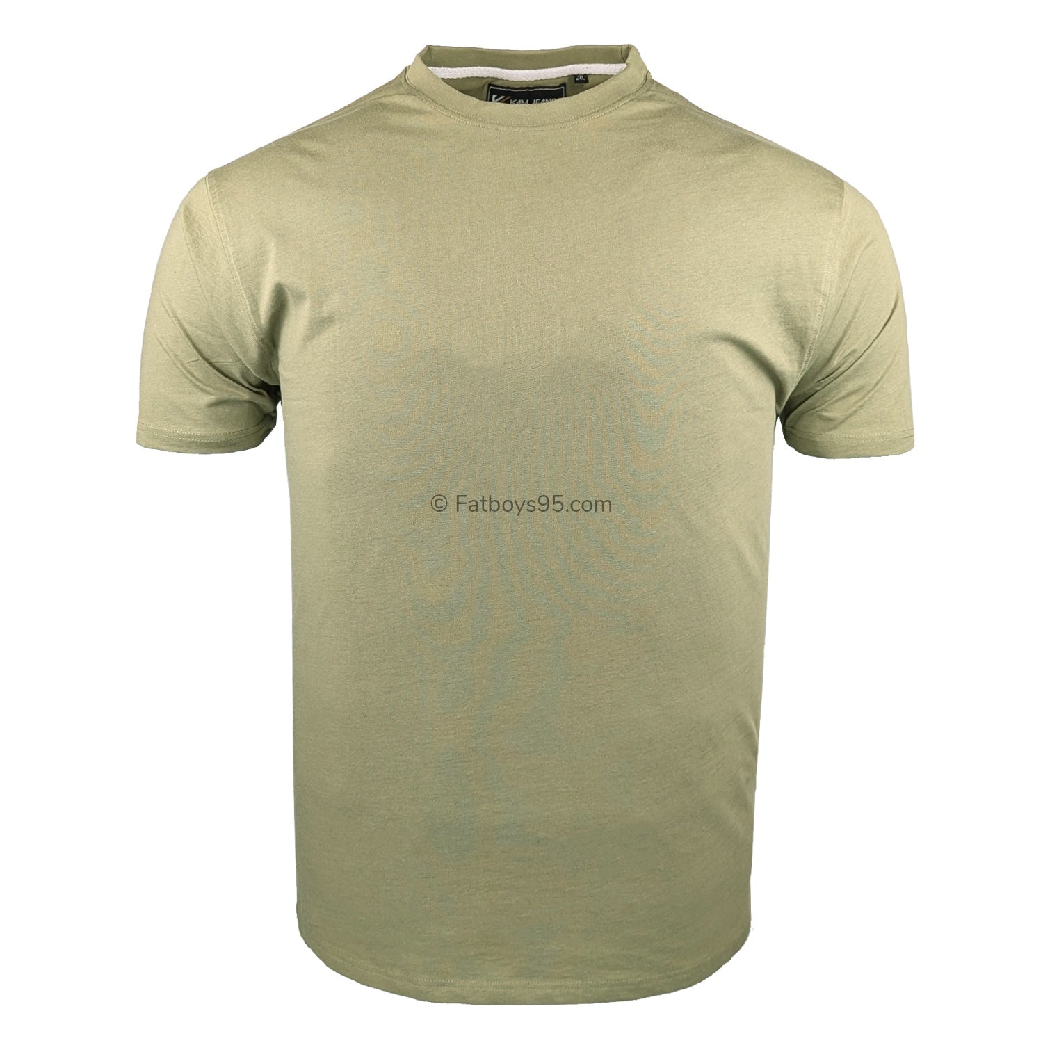 Kam Plain Round Neck T-Shirt - KBS500 - Olive 1