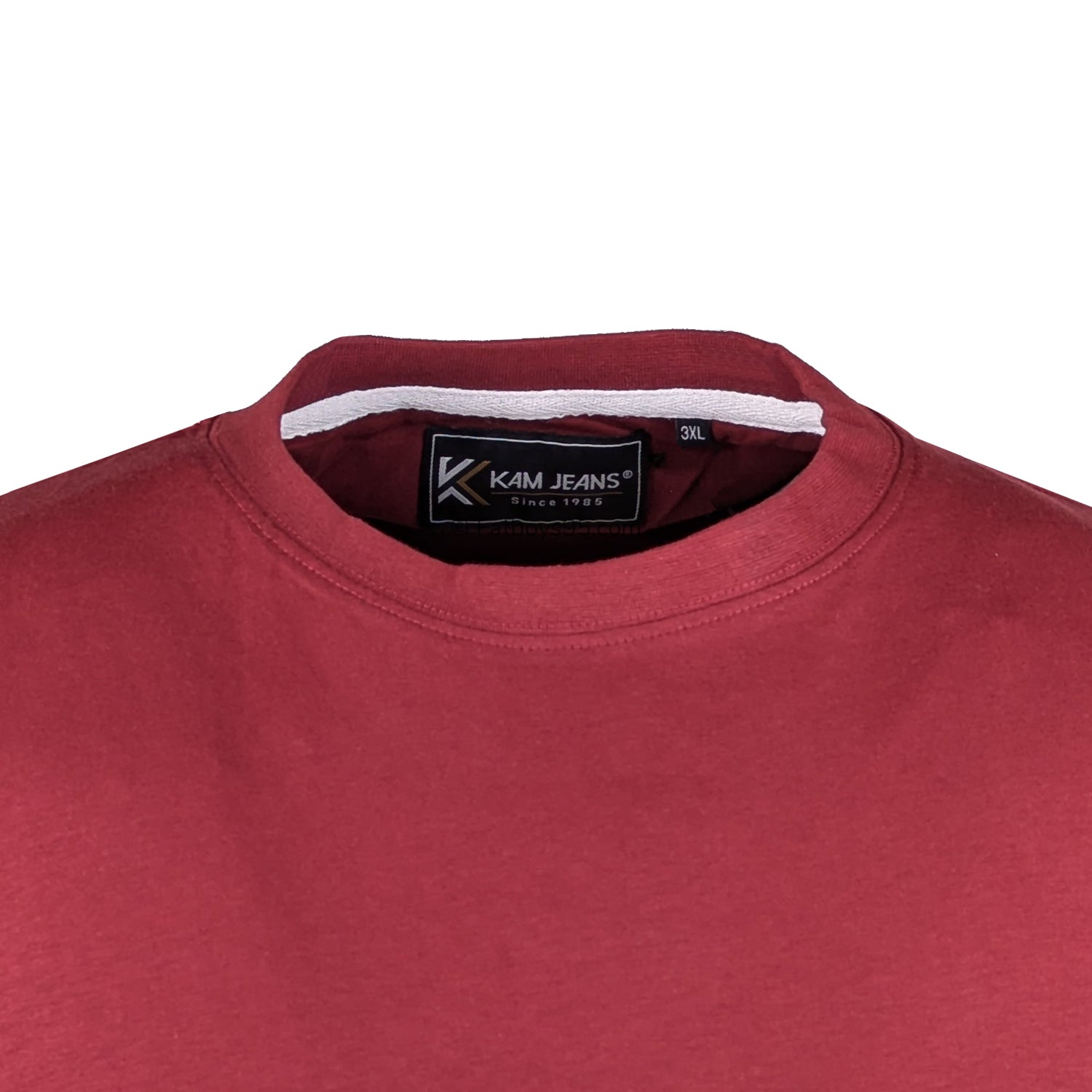 Kam Plain Round Neck T-Shirt - KBS500 - Wine 2