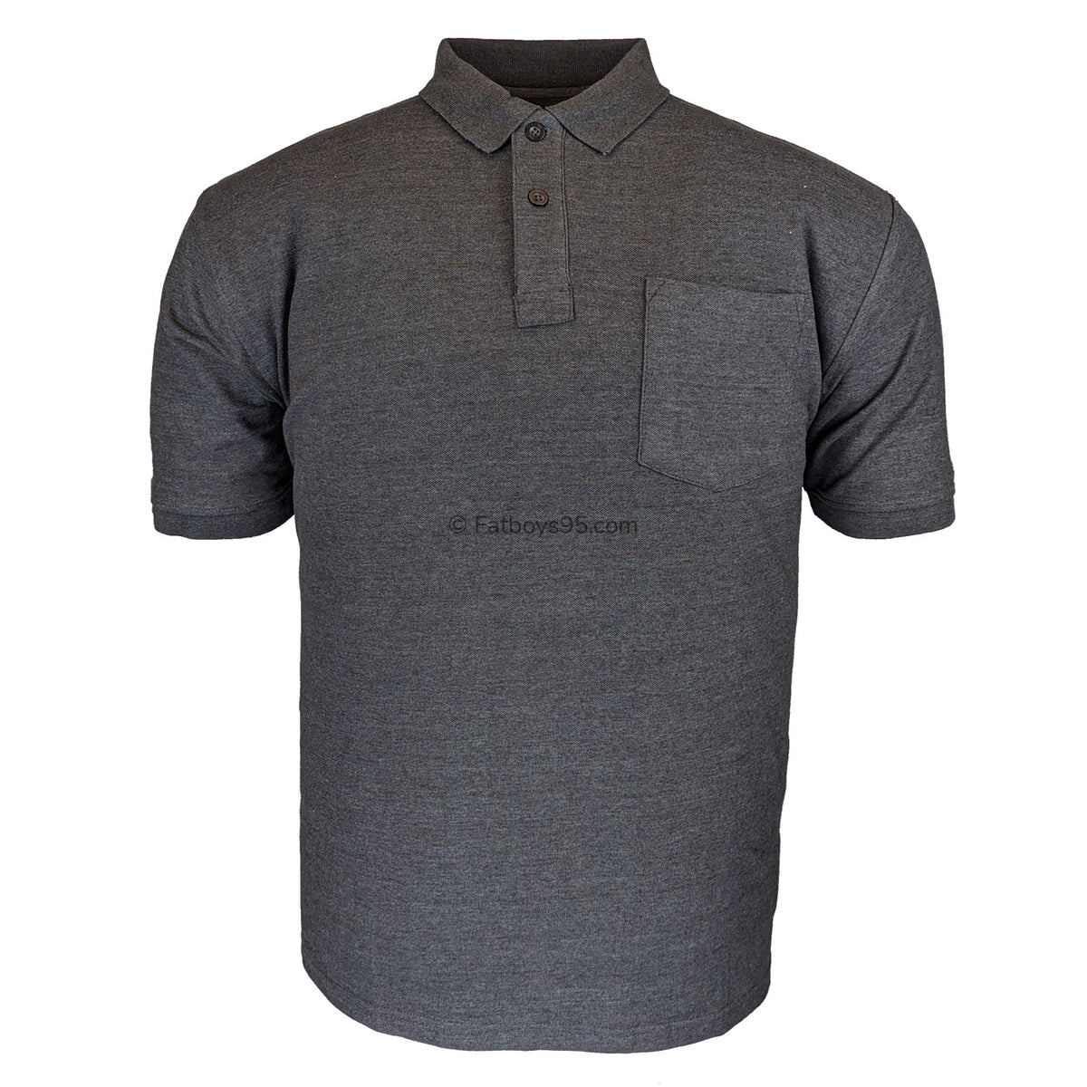 Kam Plain Polo - KBS501A - Charcoal 1