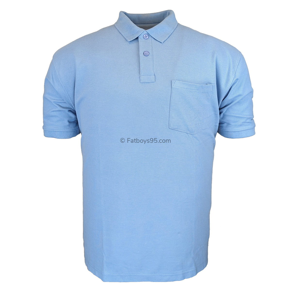 Kam Plain Polo - KBS501A - Powder Blue 1