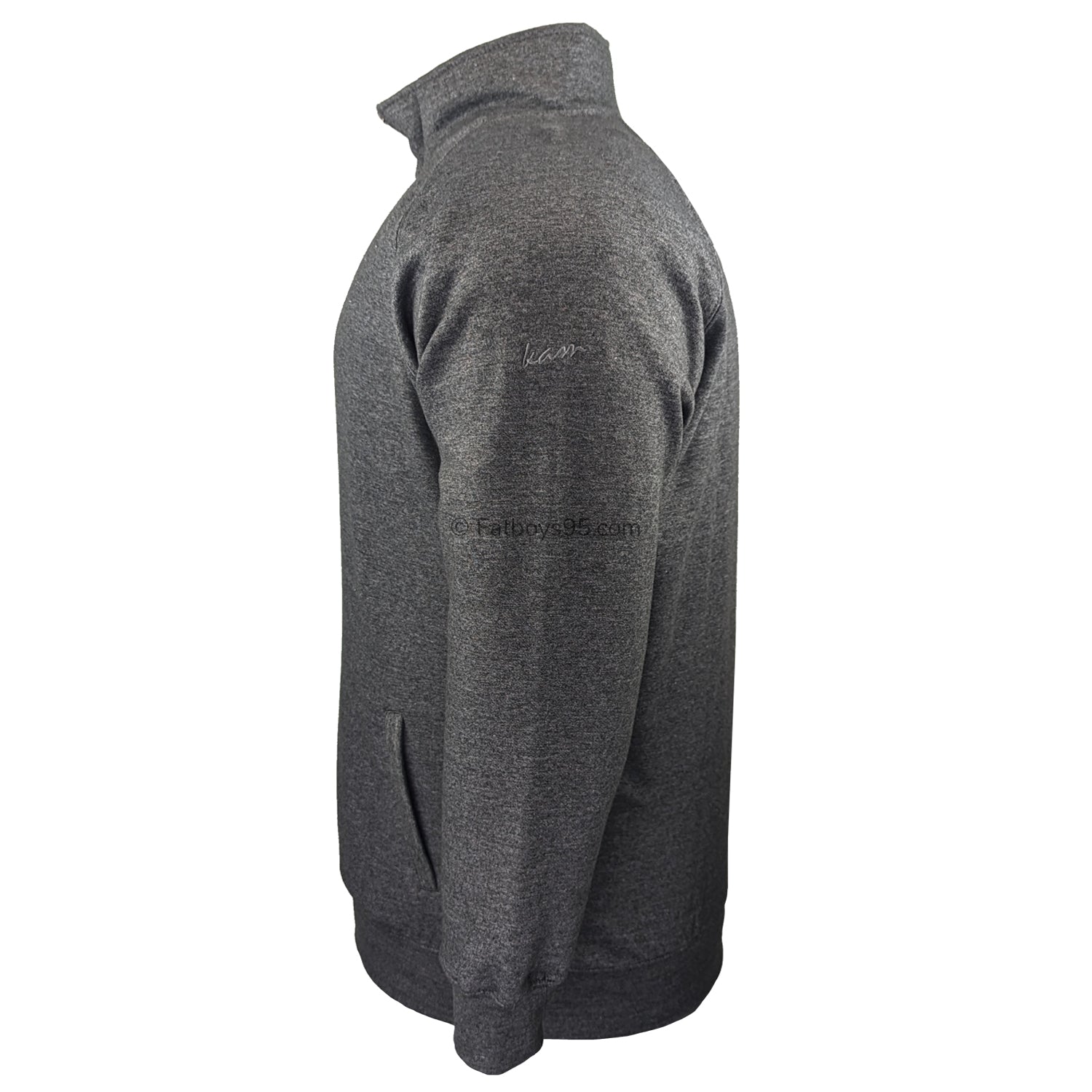 Kam Quarter Zip Jumper - KBS505 - Charcoal 3