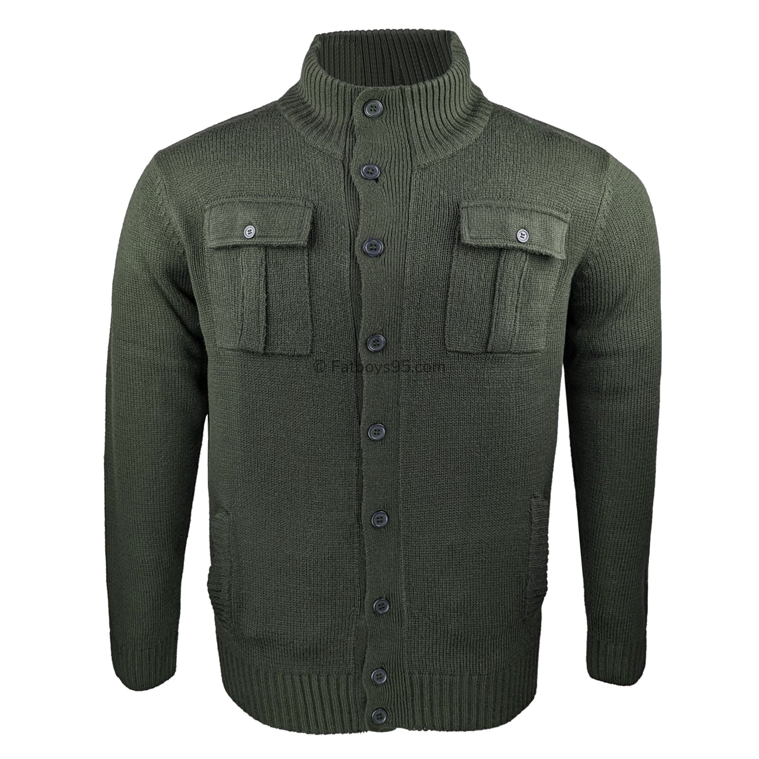 Kam Cardigan - KBS 58 - Dark Green 1