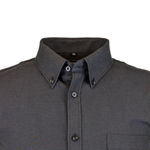 Kam S/S Oxford Shirt - KBS 663A - Black 2