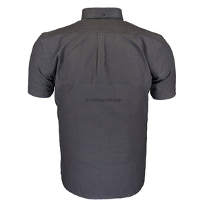 Kam S/S Oxford Shirt - KBS 663A - Black 3