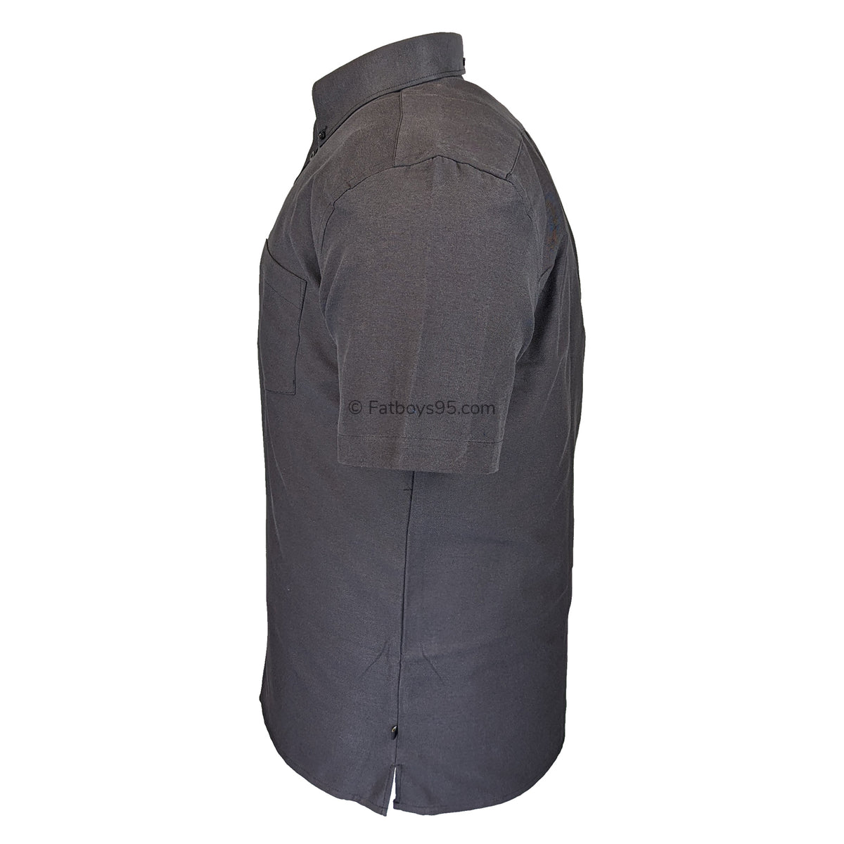 Kam S/S Oxford Shirt - KBS 663A - Black 4