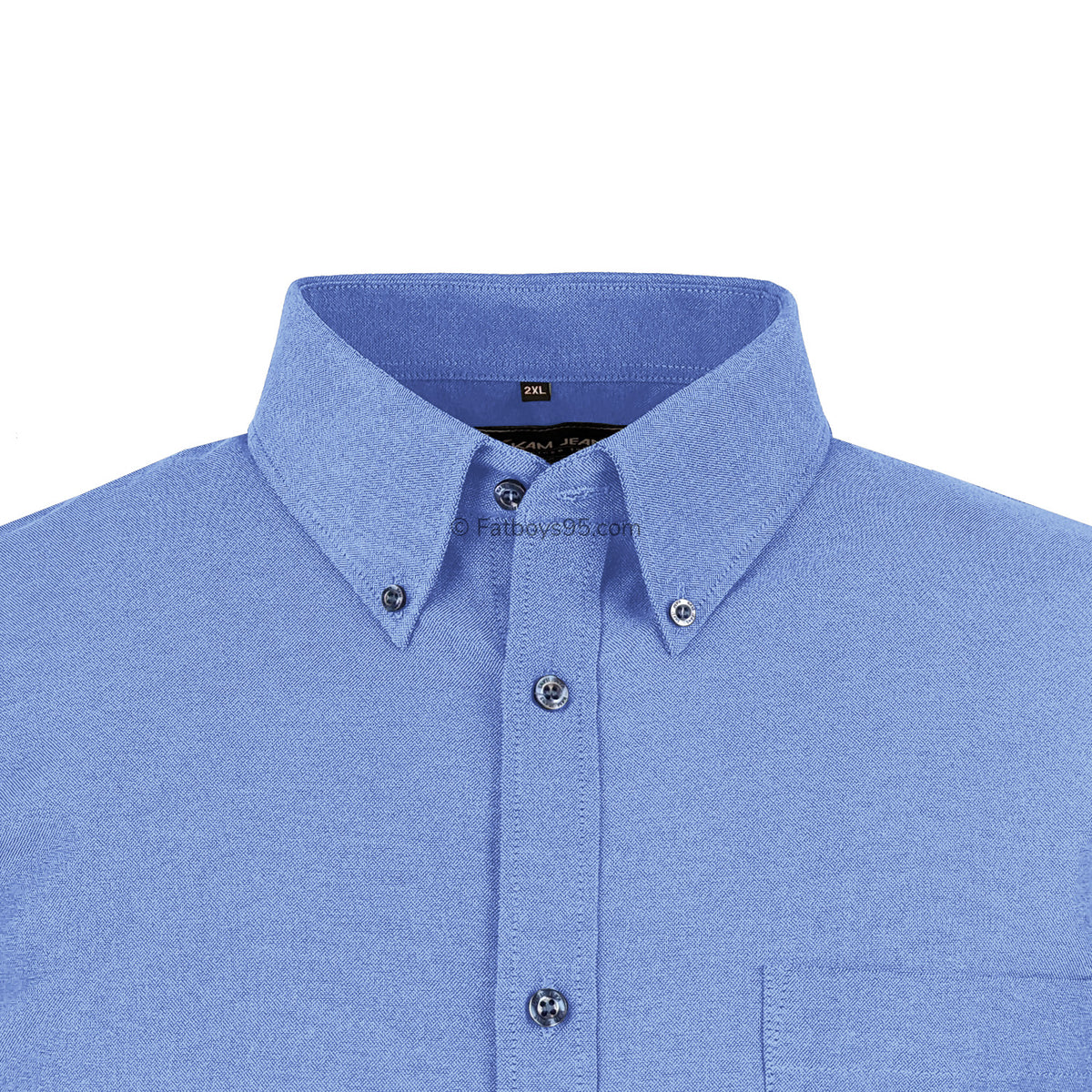 Kam S/S Oxford Shirt - KBS 663A - Denim 2