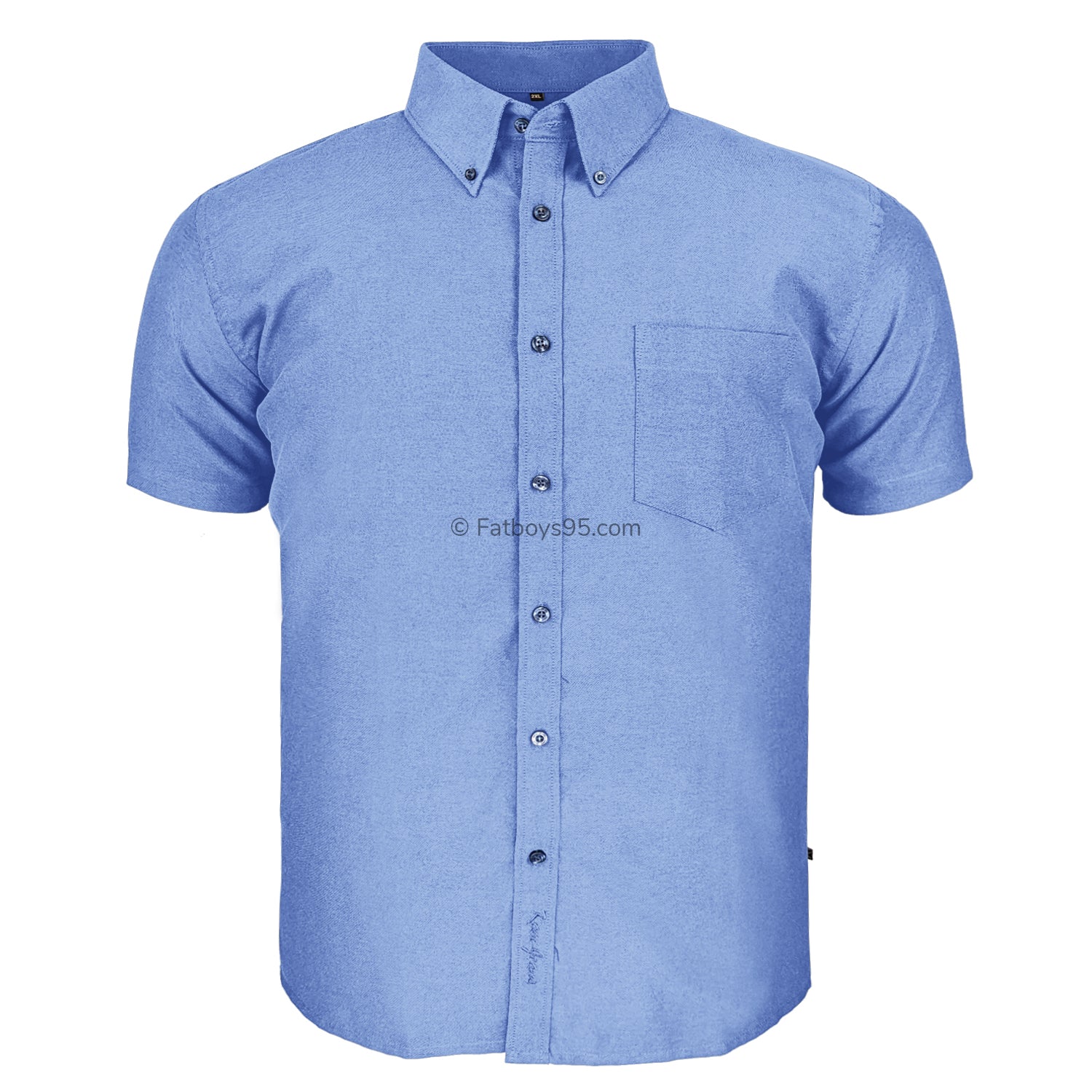 Kam S/S Oxford Shirt - KBS 663A - Denim 1