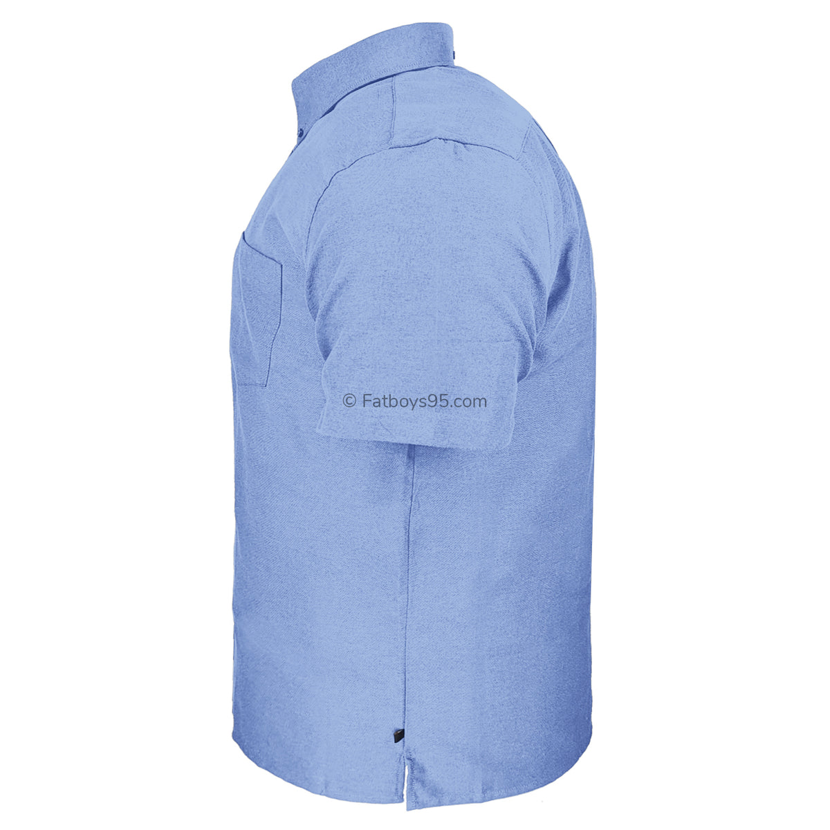 Kam S/S Oxford Shirt - KBS 663A - Denim 4