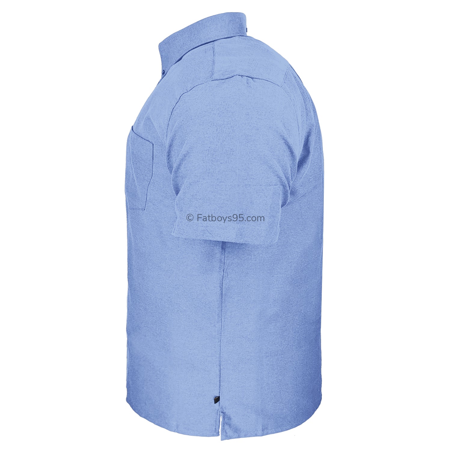 Kam S/S Oxford Shirt - KBS 663A - Denim 4