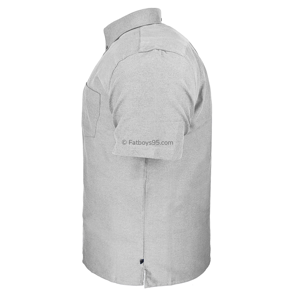 Kam S/S Oxford Shirt - KBS 663A - Grey 4