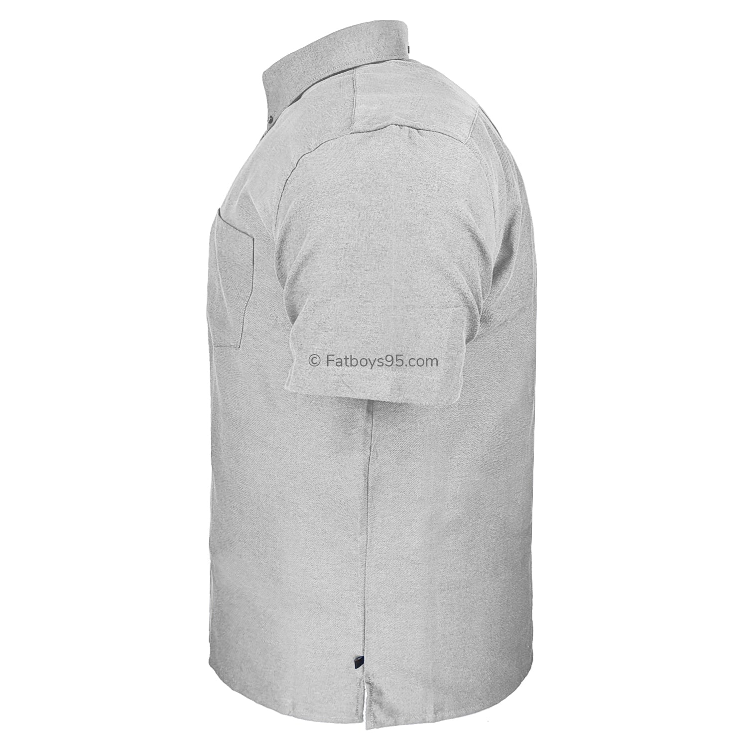 Kam S/S Oxford Shirt - KBS 663A - Grey 4