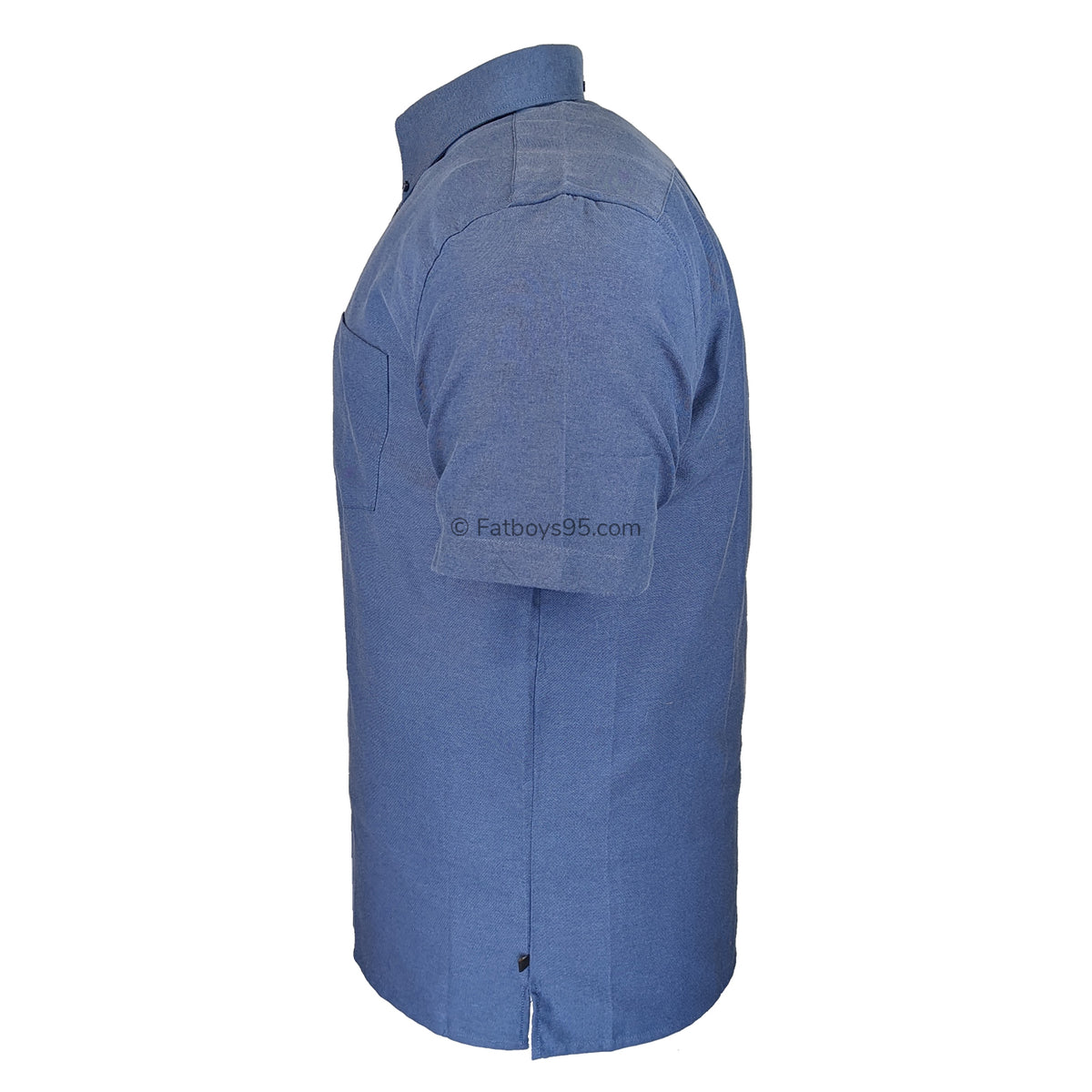 Kam S/S Oxford Shirt - KBS 663A - Navy 4