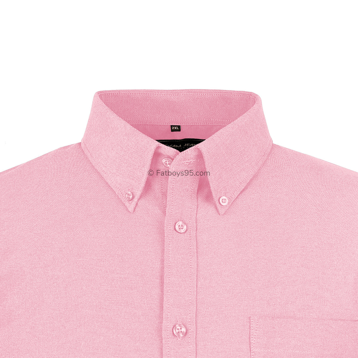 Kam S/S Oxford Shirt - KBS 663A - Pink 2