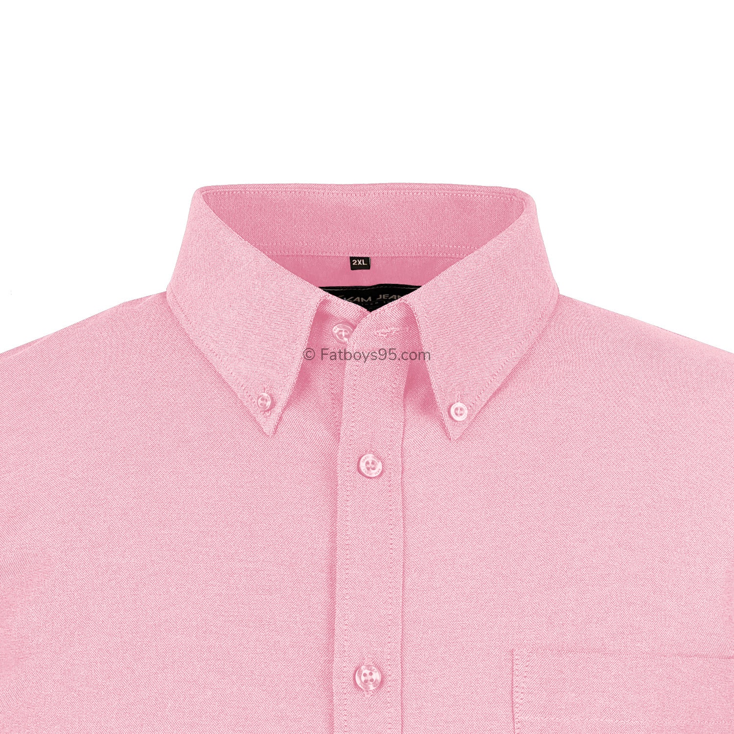Kam S/S Oxford Shirt - KBS 663A - Pink 2
