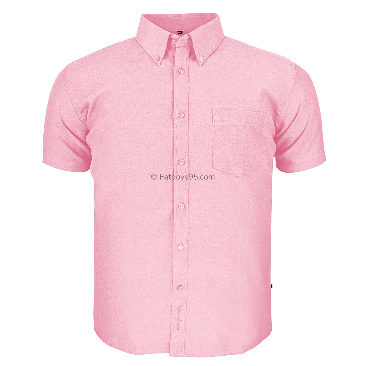 Kam S/S Oxford Shirt - KBS 663A - Pink 1