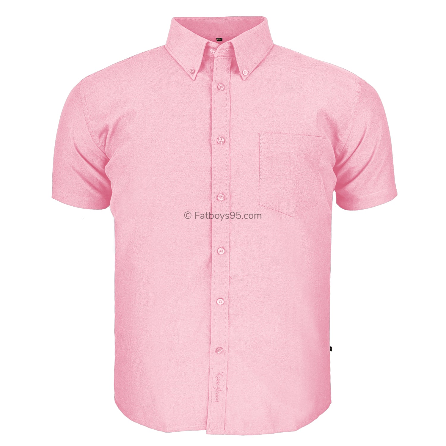 Kam S/S Oxford Shirt - KBS 663A - Pink 1