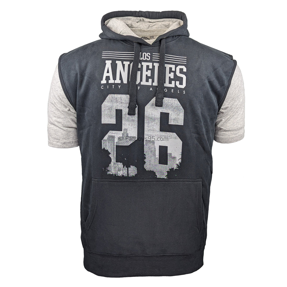 Kam Sleeveless Hoody &amp; T-Shirt - KBS791 - Black 1