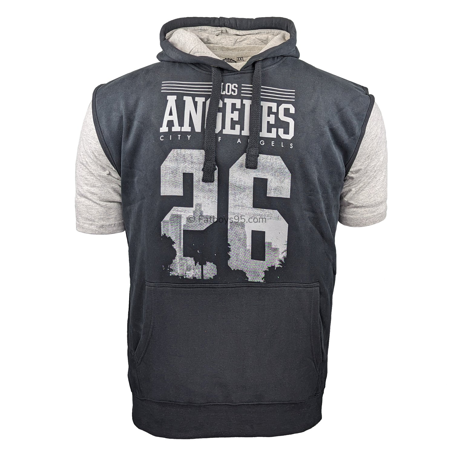 Kam Sleeveless Hoody & T-Shirt - KBS791 - Black 1