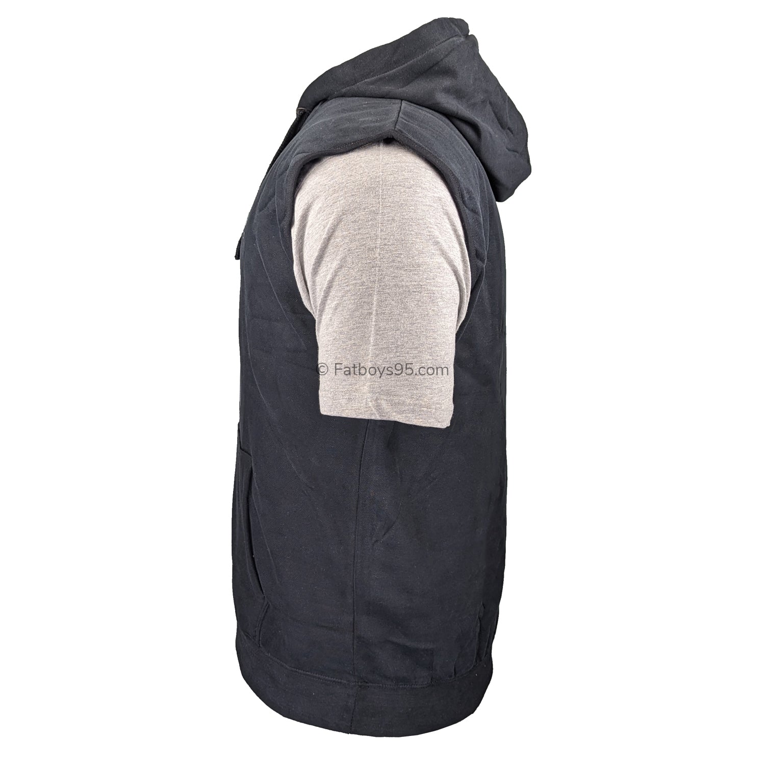 Kam Sleeveless Hoody & T-Shirt - KBS791 - Black 4