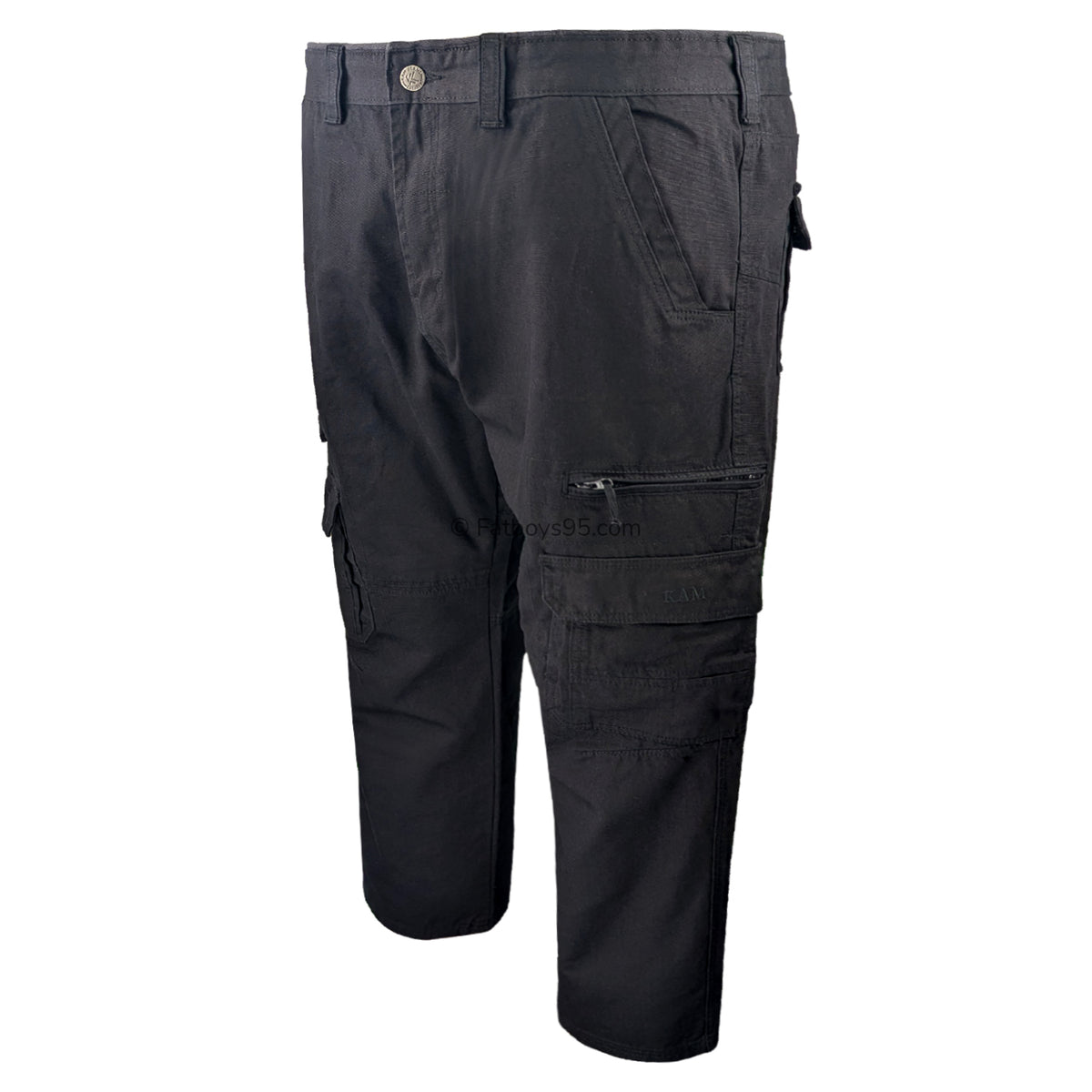 Kam Cargo Trousers - KBS 118 - Black 2