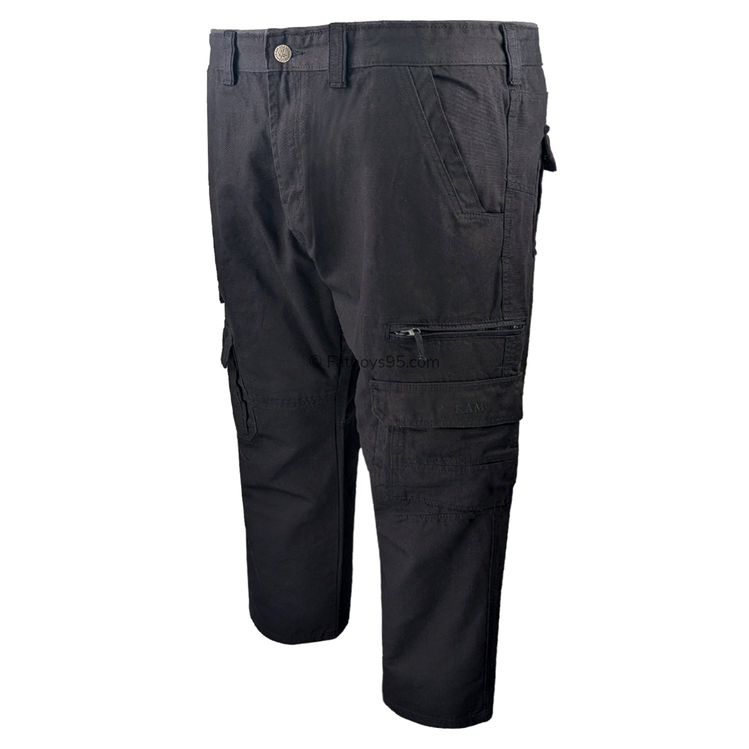 Kam Cargo Trousers - KBS 118 - Black 2