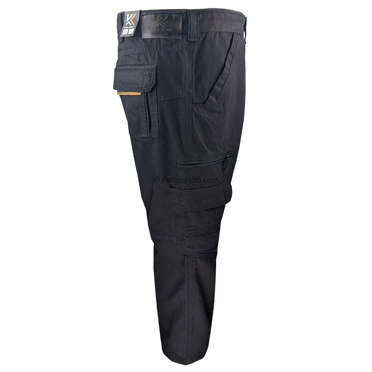 Kam Cargo Trousers - KBS 118 - Black 7