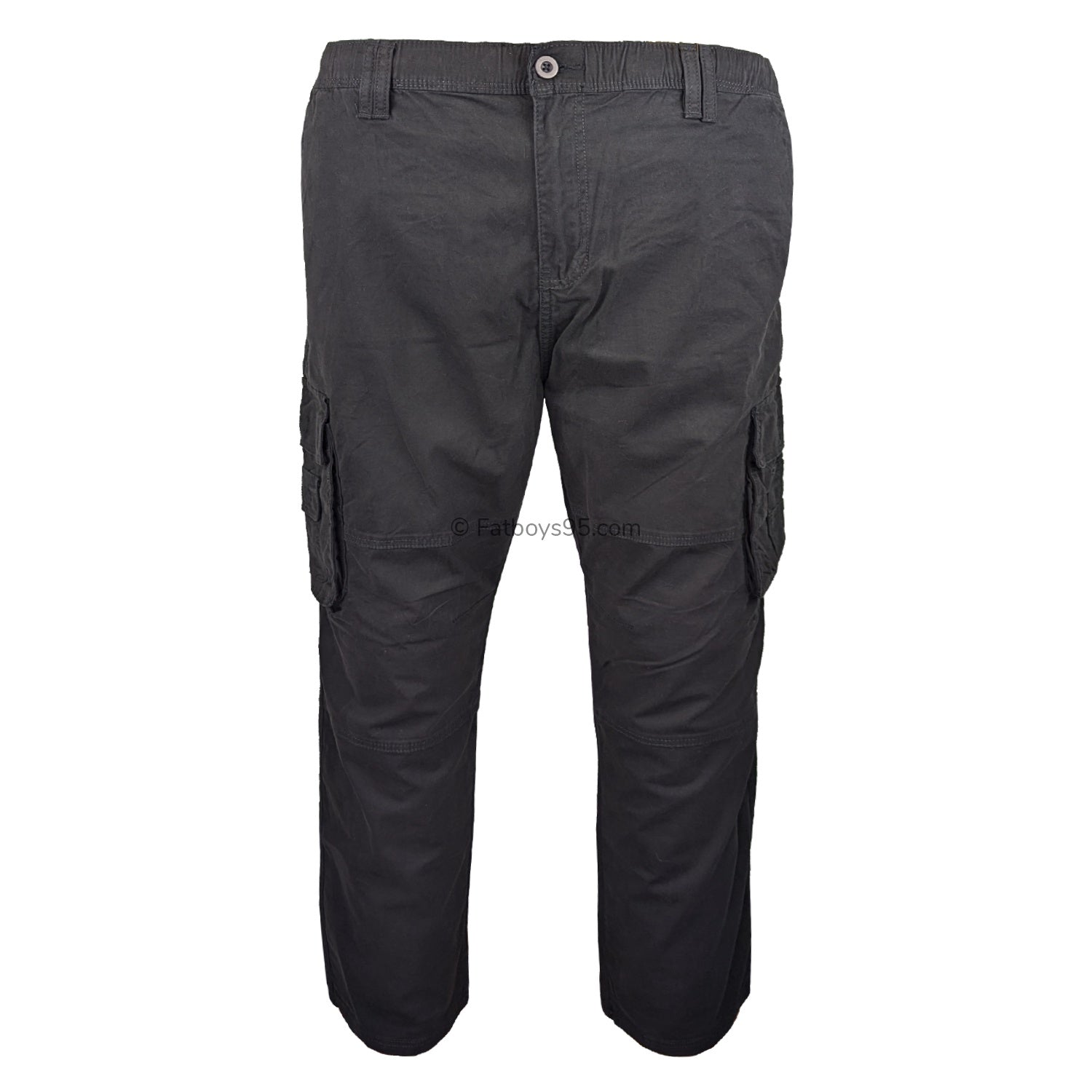 Kam Stretch Cargo Trousers - KBS 124 - Black 1