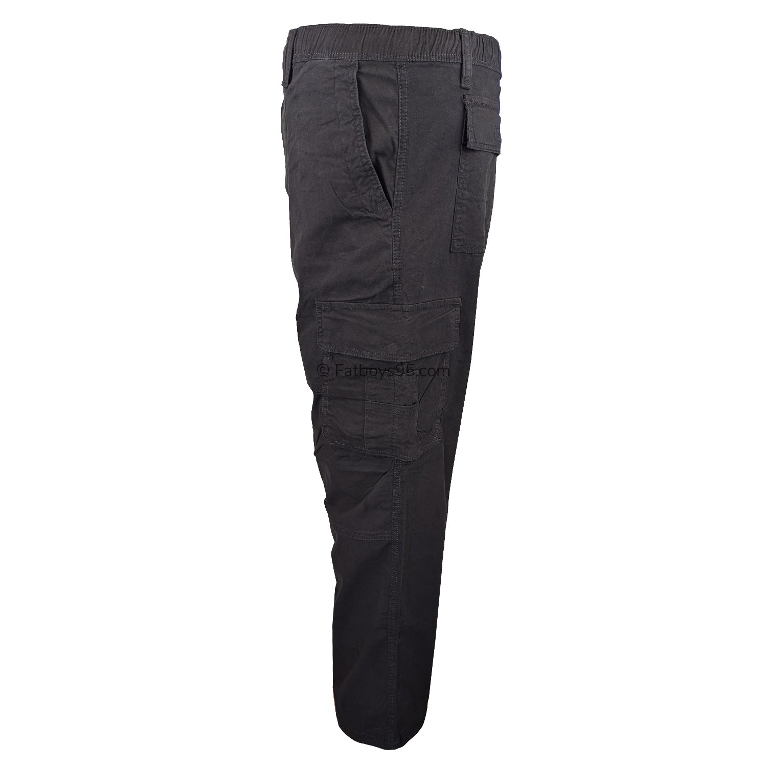 Kam Stretch Cargo Trousers - KBS 124 - Black 4