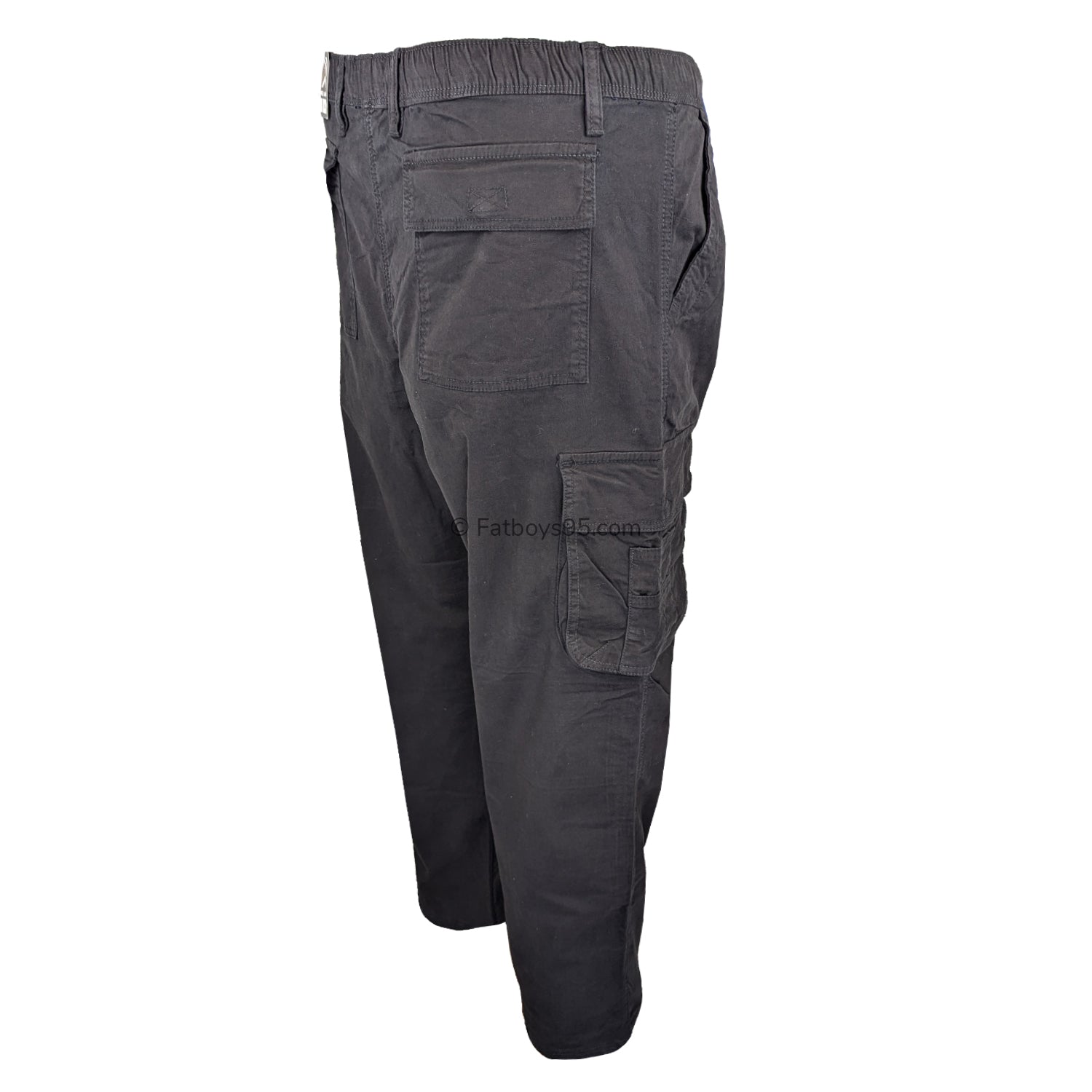 Kam Stretch Cargo Trousers - KBS 124 - Black 6