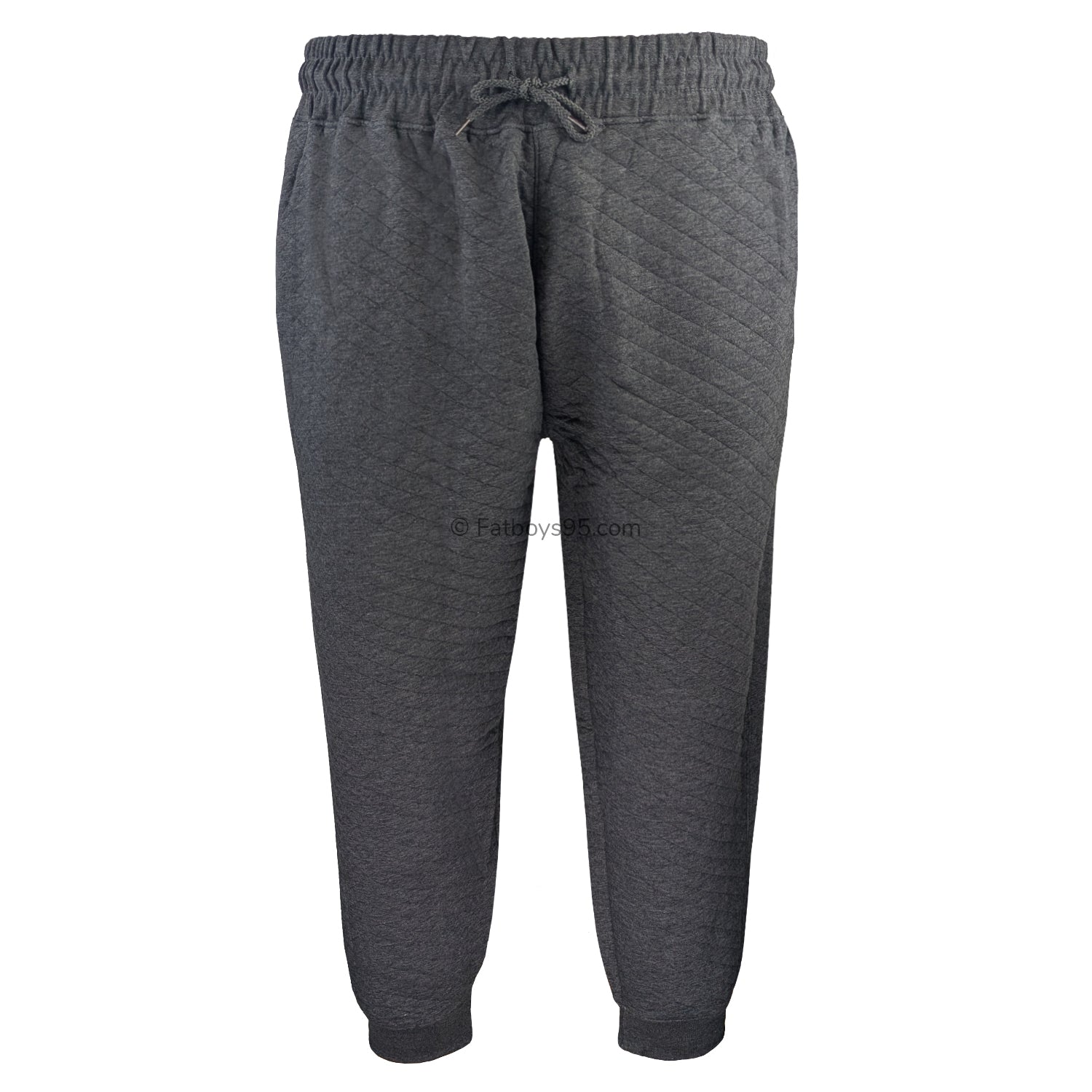 Kam Quilted Jersey Joggers - KBS 238 - Charcoal 1