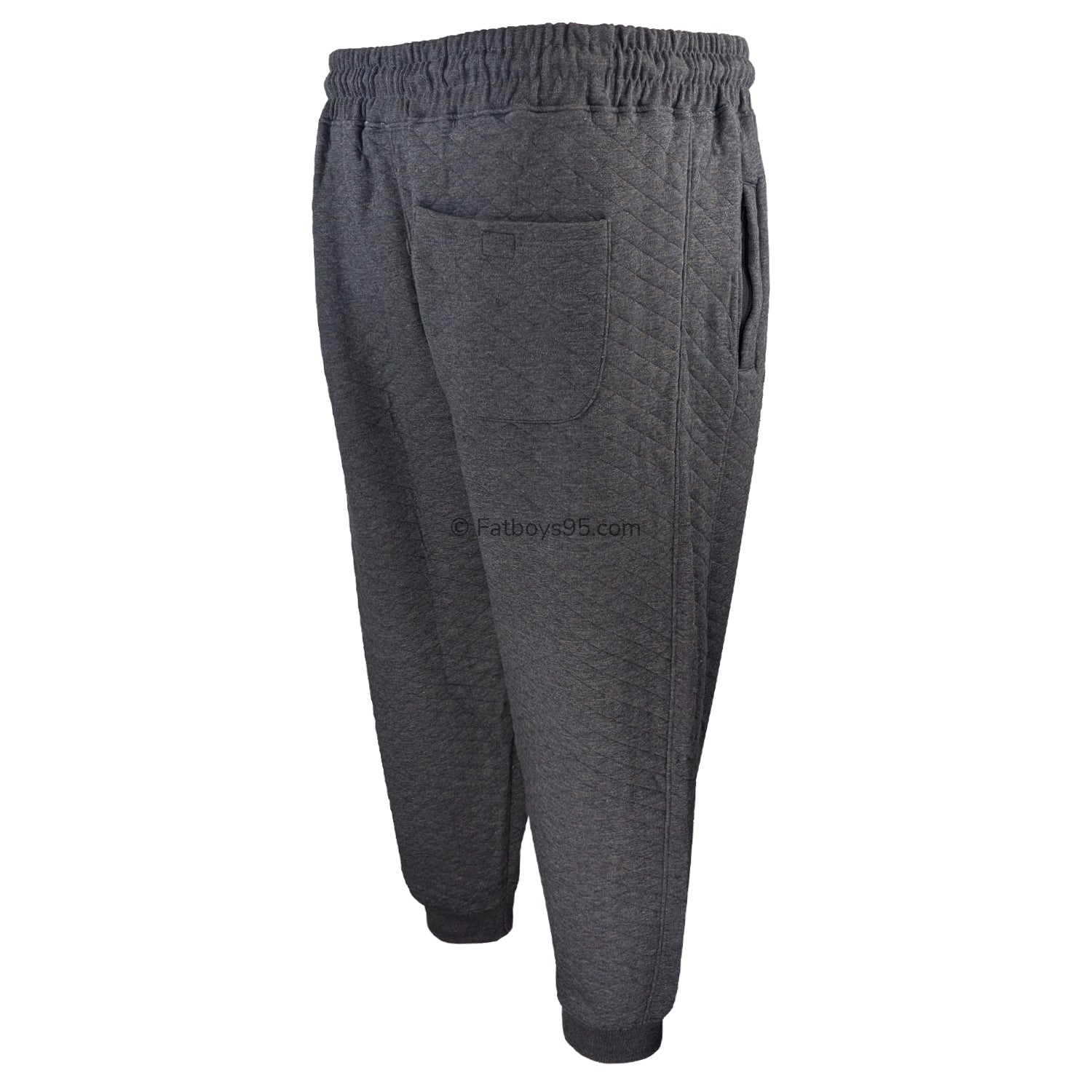 Kam Quilted Jersey Joggers - KBS 238 - Charcoal 5
