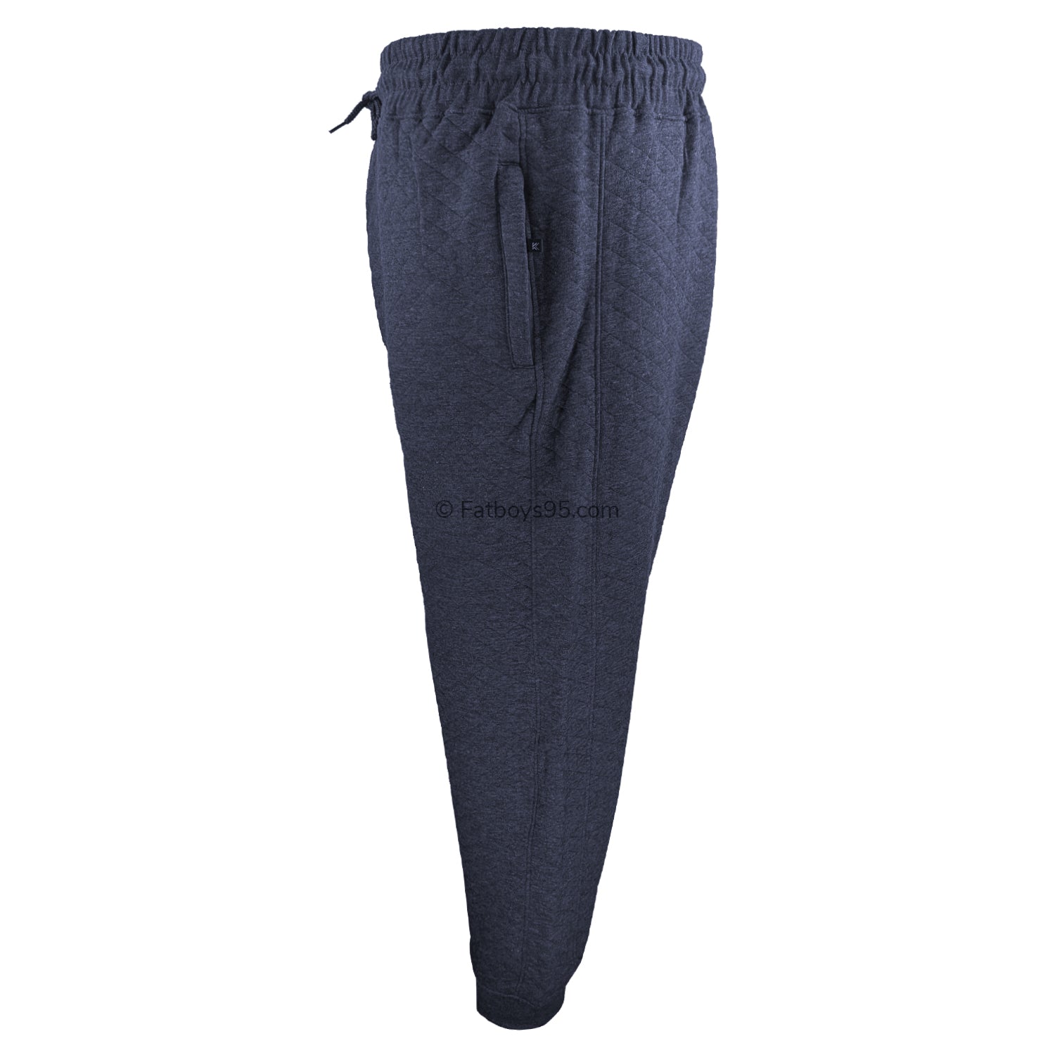 Kam Quilted Jersey Joggers - KBS 238 - Navy 3