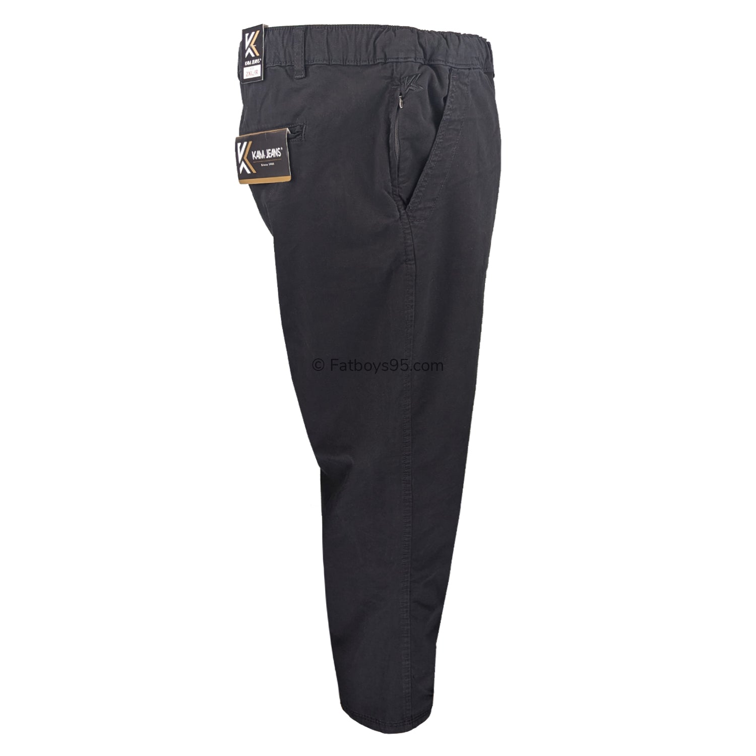 Kam Elasticated Rugby Trousers - KBS 241 - Black 6